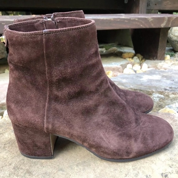 Coach Brown Suede Ankle Boots - Picture 2 of 8